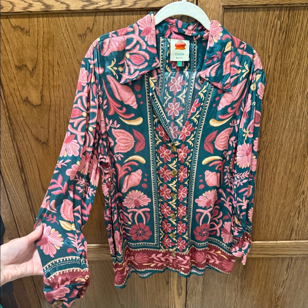 Farm Rio Patterned Blouse - Picture 2 of 8